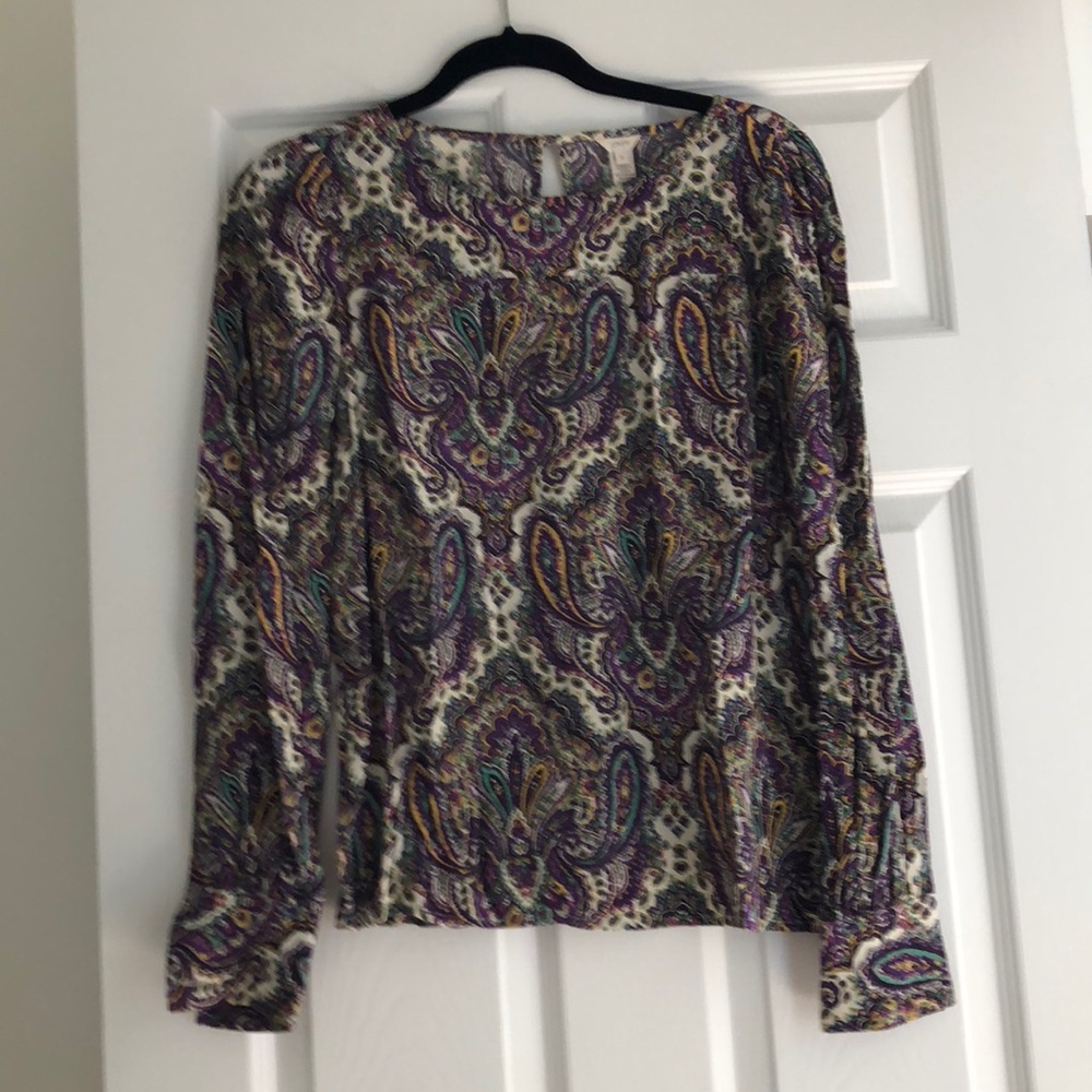 JCrew Paisley Blouse